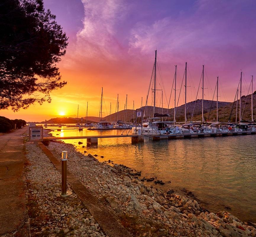 Sunset in Kornati islands